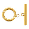 T - Bar - Verschluss rund ∅ 12 mm - Edelstahl PVD - Gold - PerlineBeads SA
