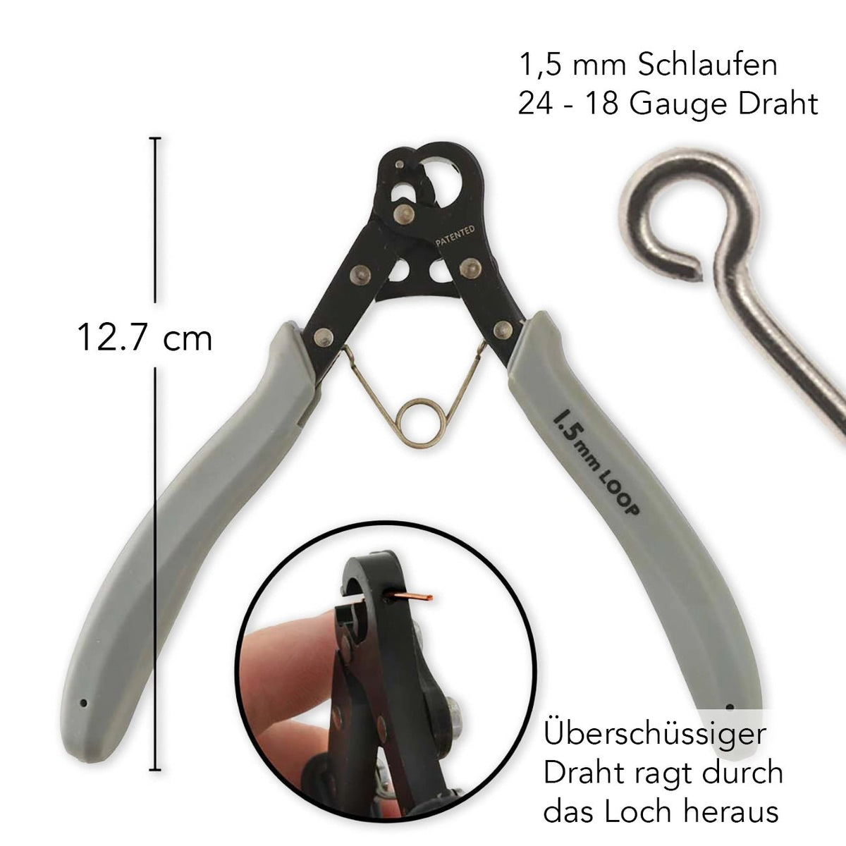 THE 1 STEP LOOPER – 1,5 mm Loops – 24–18 G Draht - PerlineBeads SA