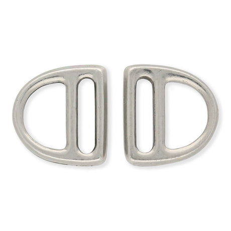 Tierra Cast - D Ring Verbindungselement - Zinnfarbe - PerlineBeads