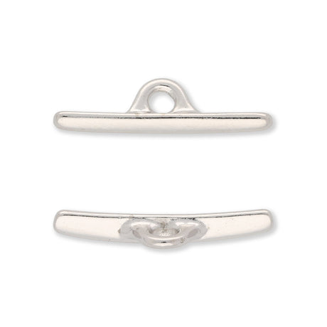 Tierra Cast - Knebel zu D Ring - Helles Rhodium - PerlineBeads SA
