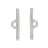 Tierra Cast - Knebel zu D Ring - Helles Rhodium - PerlineBeads SA
