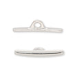 Tierra Cast - Knebel zu D Ring - Helles Rhodium - PerlineBeads SA