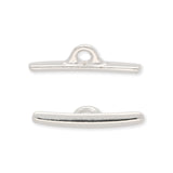 Tierra Cast - Knebel zu D Ring - Helles Rhodium - PerlineBeads SA