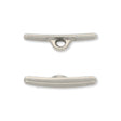 Tierra Cast - Knebel zu D Ring - Zinnfarbe - PerlineBeads SA