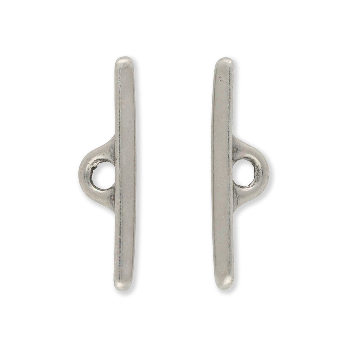 Tierra Cast - Knebel zu D Ring - Zinnfarbe - PerlineBeads SA