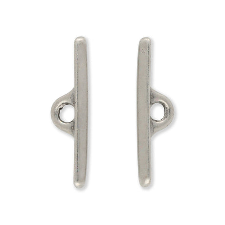 Tierra Cast - Knebel zu D Ring - Zinnfarbe - PerlineBeads SA