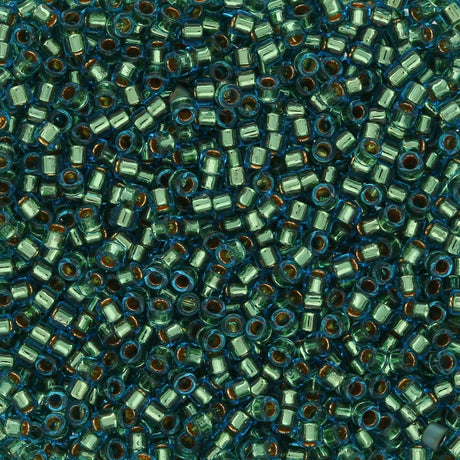 TOHO Aiko - Gold - Lined Tahitian Blue - PerlineBeads SA
