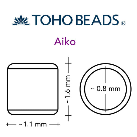 TOHO Aiko - PermaFinish Galvanized Matte Saffron - PerlineBeads SA