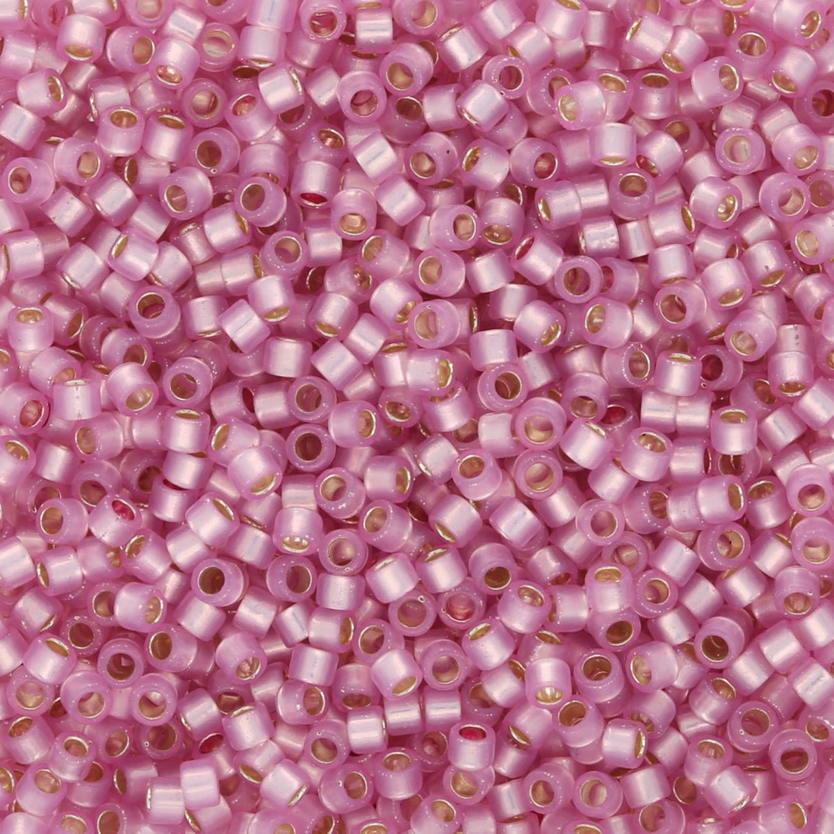 TOHO Aiko - Translucent Silver - Lined Rosaline - PerlineBeads SA