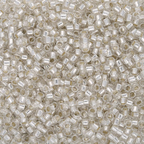 TOHO Aiko - Transparent Silver - Lined Crystal - PerlineBeads SA