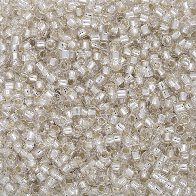 TOHO Aiko - Transparent Silver - Lined Crystal - PerlineBeads SA