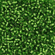 TOHO Aiko - Transparent Silver - Lined Lime Green - PerlineBeads SA