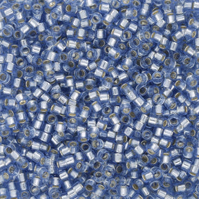 TOHO Aiko - Transparent Silver - Lined Lt Sapphire - PerlineBeads SA