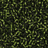 TOHO Aiko - Transparent Silver - Lined Olivine - PerlineBeads SA
