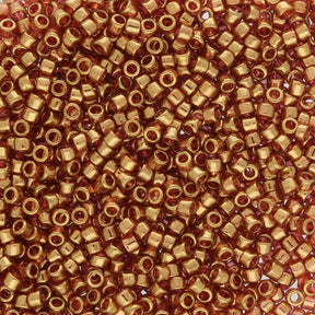 TOHO Treasure - Gold - Lustered Transparent Pink - PerlineBeads SA