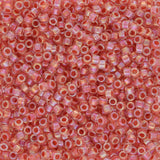 TOHO Treasure - Inside - Color Rainbow Crystal/Salmon - Lined - PerlineBeads SA