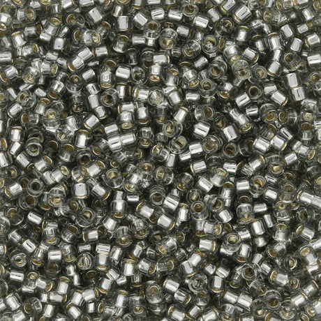 TOHO Treasure - Silver - Lined Black Diamond - PerlineBeads SA