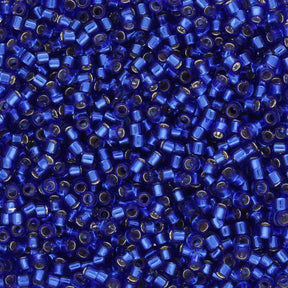 TOHO Treasure - Silver - Lined Cobalt - PerlineBeads SA