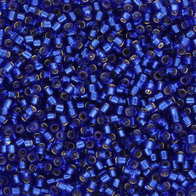 TOHO Treasure - Silver - Lined Cobalt - PerlineBeads SA