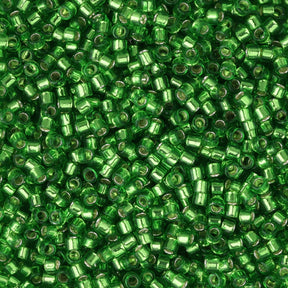 TOHO Treasure - Transparent Silver-Lined Grass Green - PerlineBeads SA