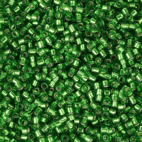 TOHO Treasure - Transparent Silver-Lined Grass Green - PerlineBeads SA