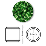 TOHO Treasure - Transparent Silver-Lined Grass Green - PerlineBeads SA