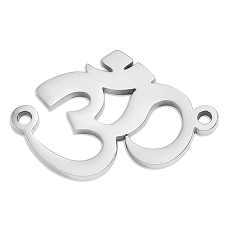 Verbindungselement "Om" - Edelstahl PVD - PerlineBeads SA