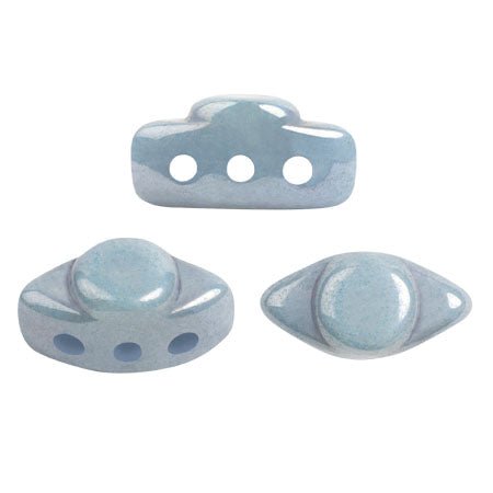 Volos® par Puca® - Opaque Blue Ceramic Look - PerlineBeads SA