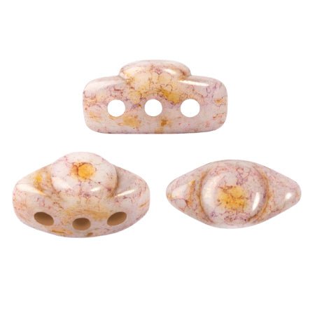 Volos® par Puca® - Opaque Mix Rose/Gold Ceramic Look - PerlineBeads SA