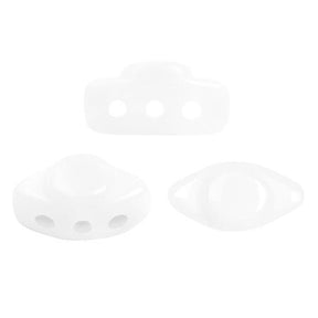 Volos® par Puca® - Opaque White - PerlineBeads SA