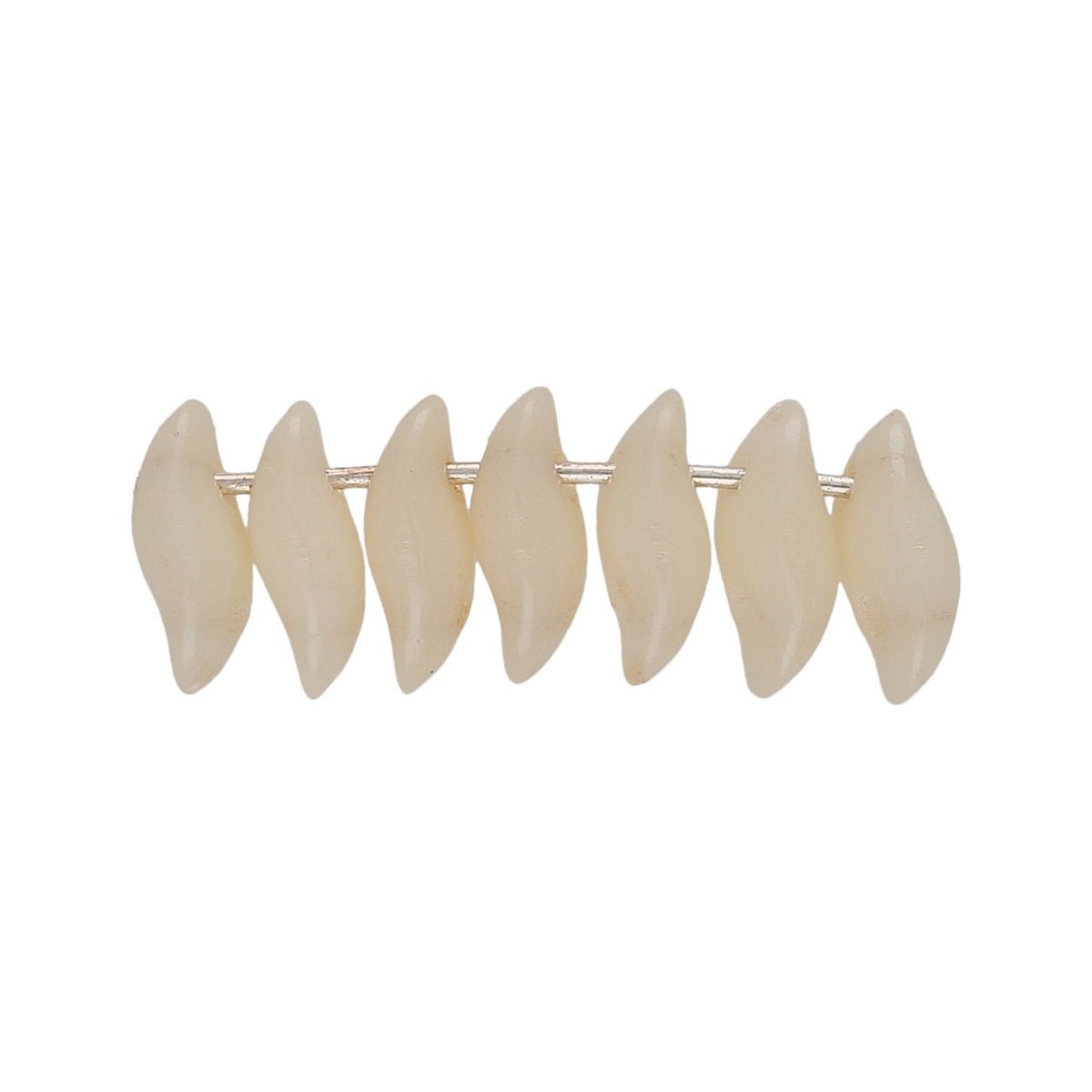 Wave Glasperlen - Chalk Orange Luster - PerlineBeads