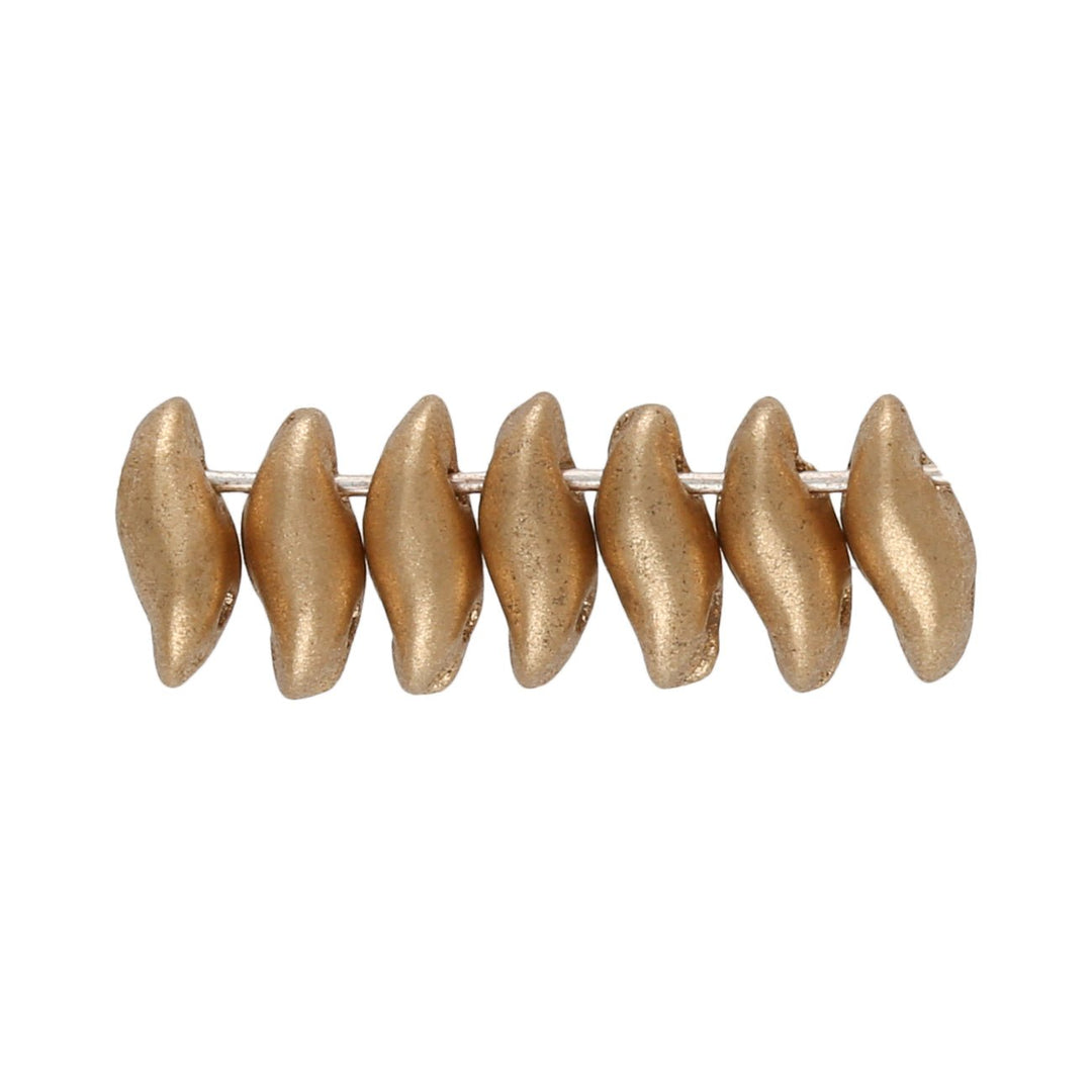 Wave Glasperlen - Crystal Bronze Pale Gold - PerlineBeads