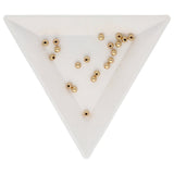 Abschluss-Perle für Memory Wire - 3 mm - Gold - PerlineBeads