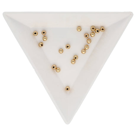 Abschluss-Perle für Memory Wire - 3 mm - Gold - PerlineBeads