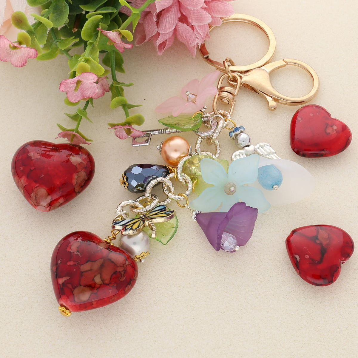 Acrylglas Blätter - grün - PerlineBeads