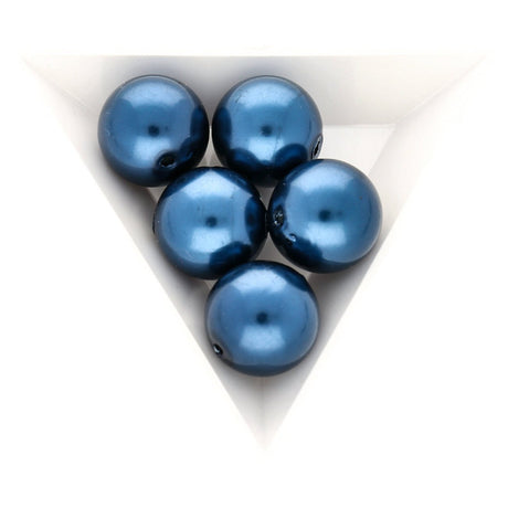 Acrylperle rund - 18 mm - Blau - PerlineBeads