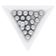 Acrylperle rund - 8 mm - Silber - PerlineBeads