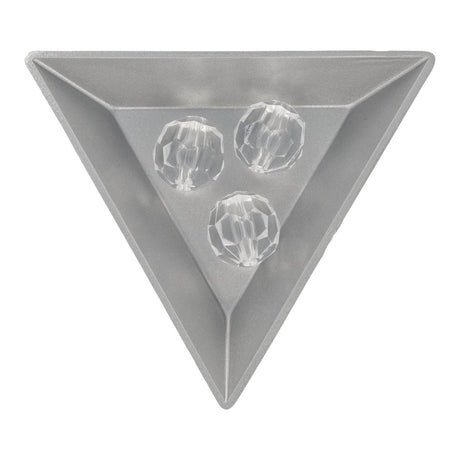 Acrylperle rund facettiert - 14 mm - Transparent - PerlineBeads