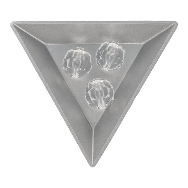 Acrylperle rund facettiert - 14 mm - Transparent - PerlineBeads