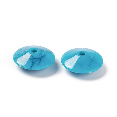 Acrylperle Scheibe - 14 mm - Farbenmix - PerlineBeads