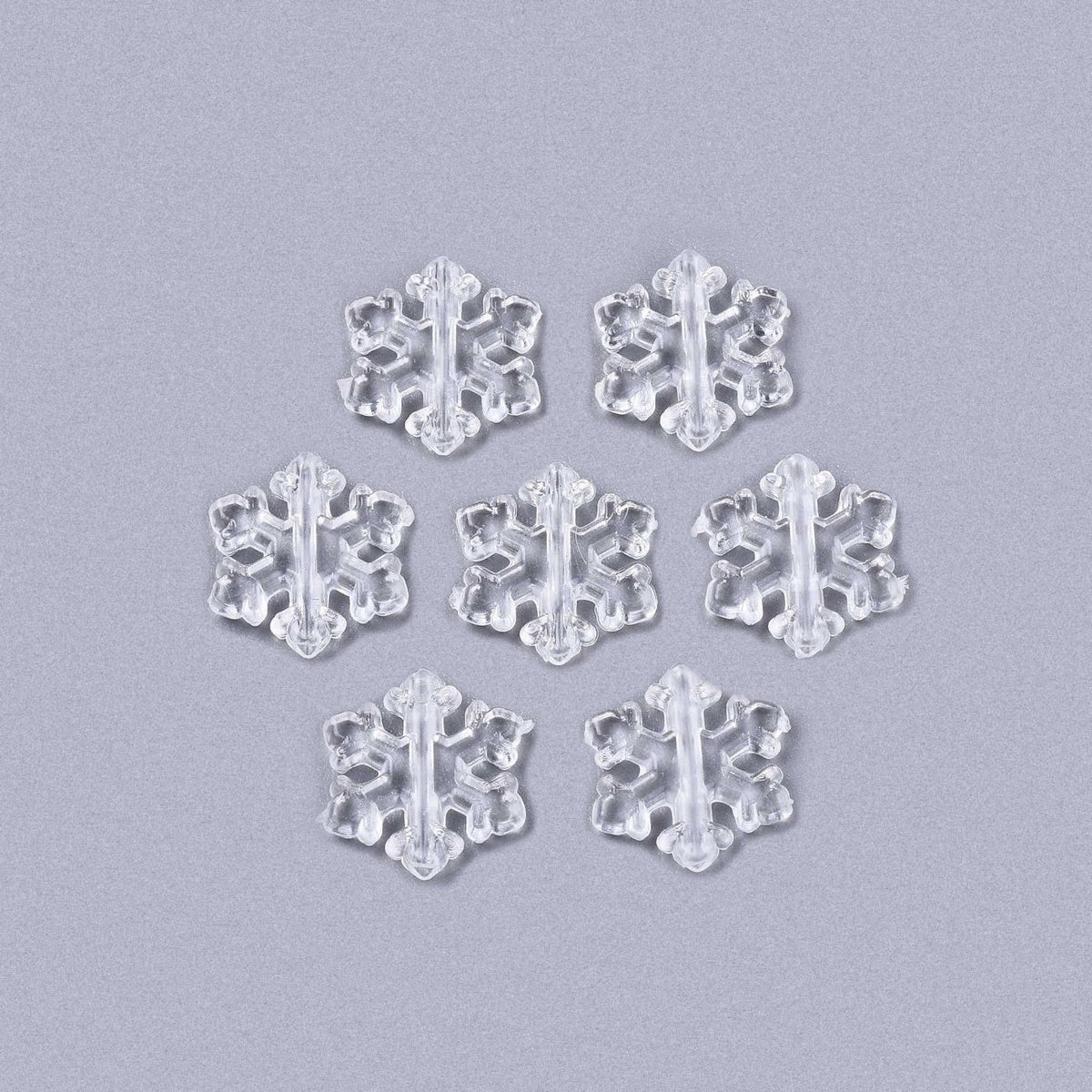 Acrylperle "Schneeflocke" - Transparent - PerlineBeads