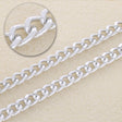 Aluminium Panzerkette - Farbe Silber - PerlineBeads