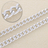 Aluminium Panzerkette - Farbe Silber - PerlineBeads