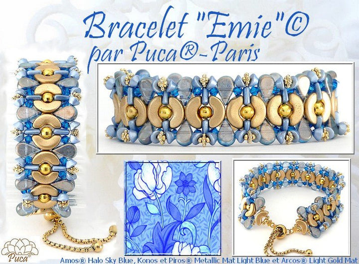 Amos® par Puca® - Halo Royal Blue - PerlineBeads