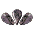 Amos® par Puca® - Metallic Mat Violet Spotted - PerlineBeads
