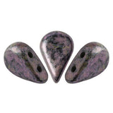 Amos® par Puca® - Metallic Mat Violet Spotted - PerlineBeads