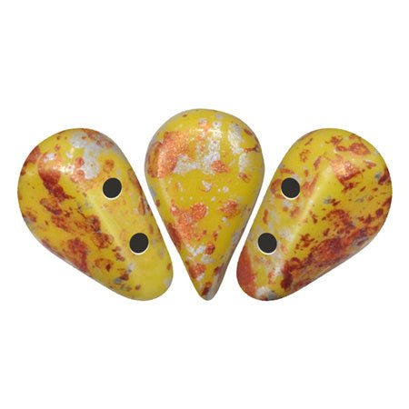 Amos® par Puca® - Opaque Jonquil Tweedy - PerlineBeads