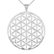Anhänger Blume des Lebens, Silber - PerlineBeads