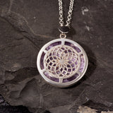Anhänger Liberty, Silber und Amethyst - PerlineBeads