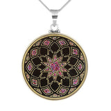 Anhänger Mandala AWAKEN – Silber-Turmalin - PerlineBeads